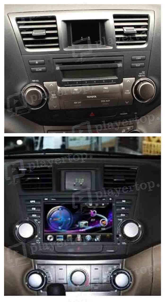 installation autoradio toyota highlander 2008